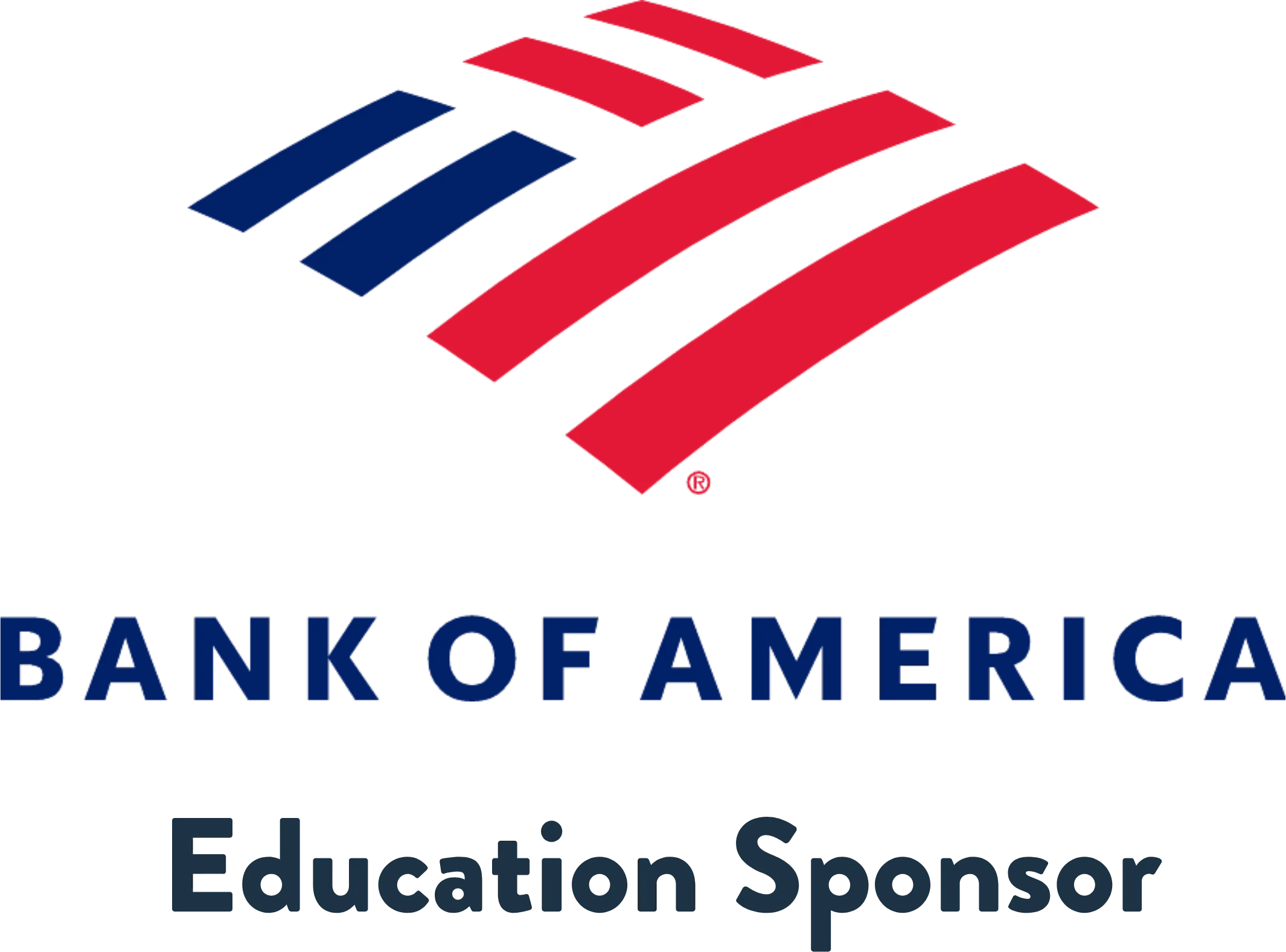 Bank of America Logo Education Sponsor