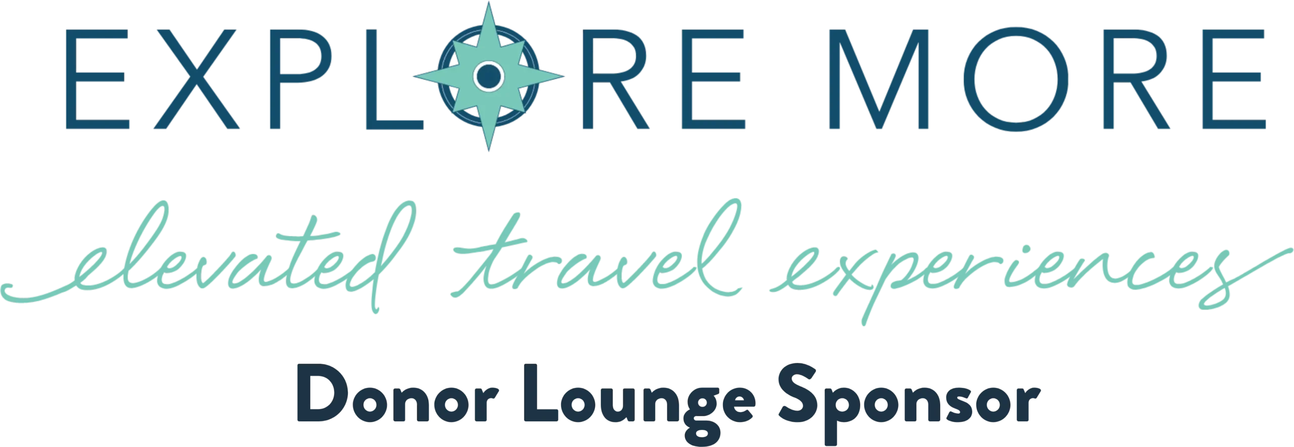Explore More Logo Donor Lounge Sponsor