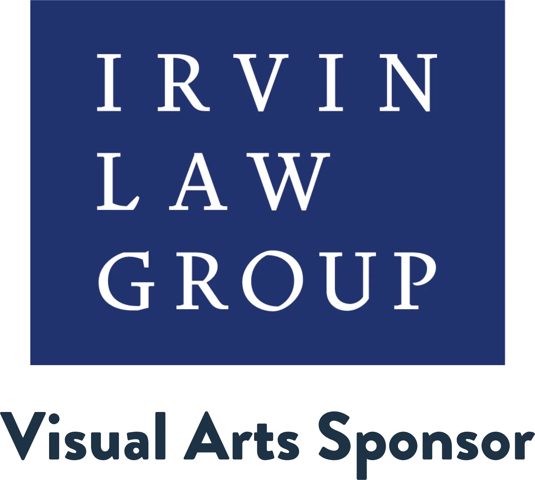 Irvin Law Group Logo Visual Arts Sponsor